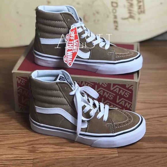 Vans | Shoes | Nwt Vans Sk8hi Tigers Eye Suede Canvas Brown | Poshmark